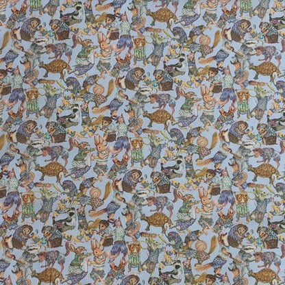 ◆輸入　リバティ　LIBERTY　タナローン　Hullabaloo　ハラバルー　ブルー　約130×50cm