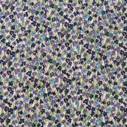 ◆輸入　リバティ　LIBERTY　タナローン　Jennie and Steve  Blue/Purple　ジェニーアンドスティーブ　ブルー/パープル　約130×50cm