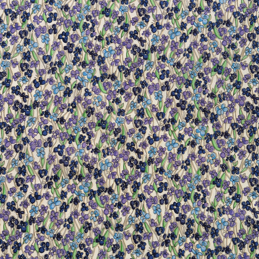 ◆輸入　リバティ　LIBERTY　タナローン　Jennie and Steve  Blue/Purple　ジェニーアンドスティーブ　ブルー/パープル　約130×50cm