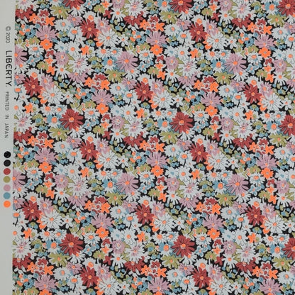 リバティ・ファブリックス　タナローン　Libby　リビー　オレンジネオン　約108×50cm
