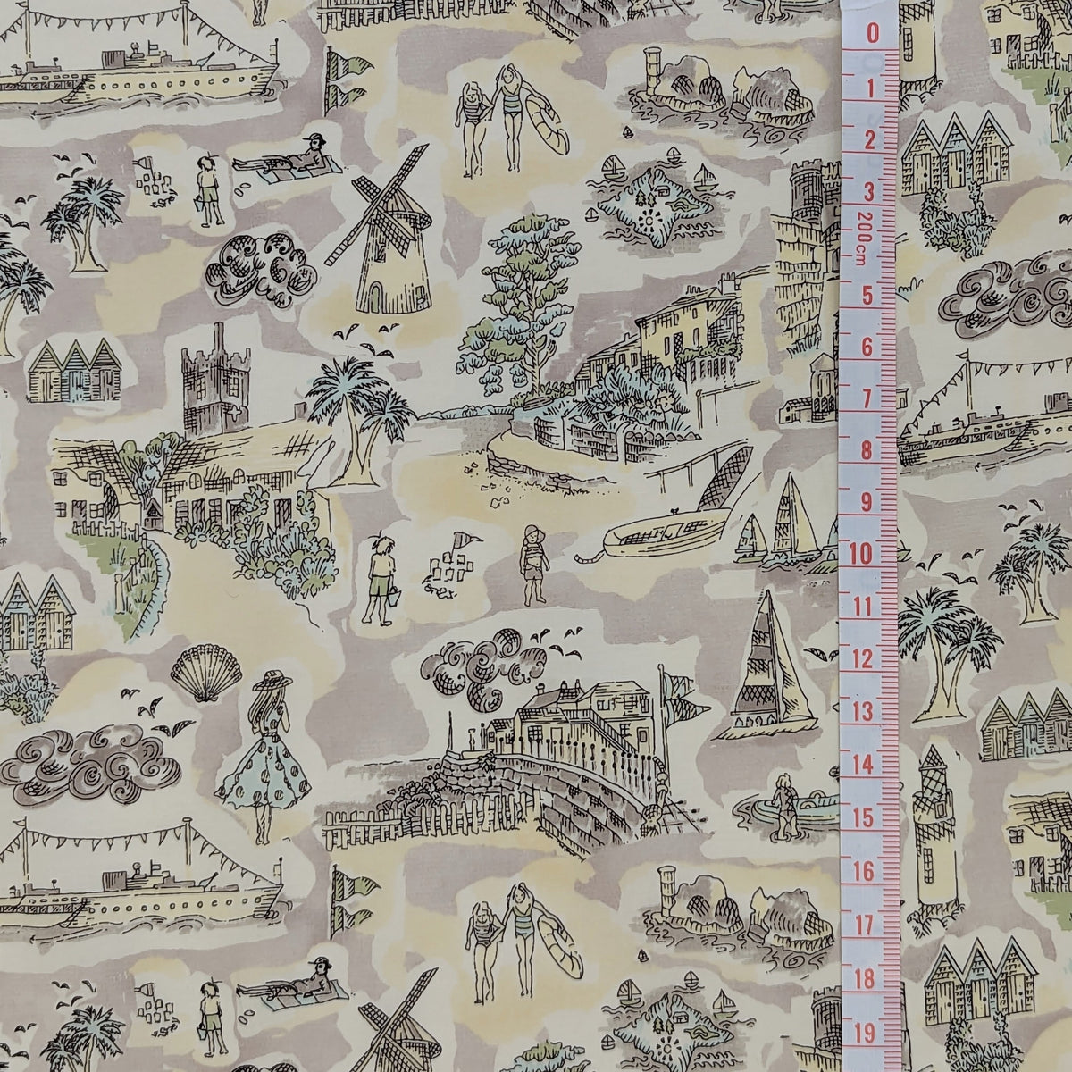 ◆輸入　リバティ　LIBERTY　タナローン　Isle of Wight　アイル オブ ワイト　ベージュ　約130×50cm