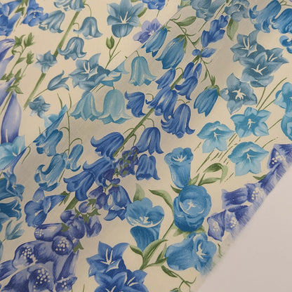 ◆輸入　リバティ　LIBERTY　タナローン　Birkbeck Bluebells Y　バークベックブルーベル　ブルー　約130×50cm