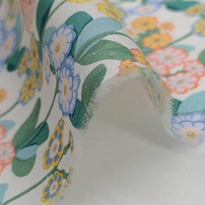 リバティ・ファブリックス　タナローン　Primula Park　プリムラ・パーク　イエロー　約108×50cm
