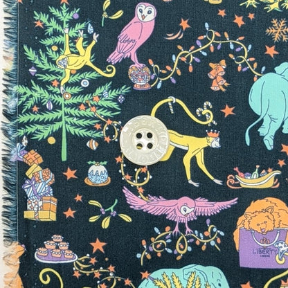 ◆輸入　リバティ　LIBERTY　タナローン　Liberty Christmas Green　リバティクリスマス　グリーン　約130×50cm
