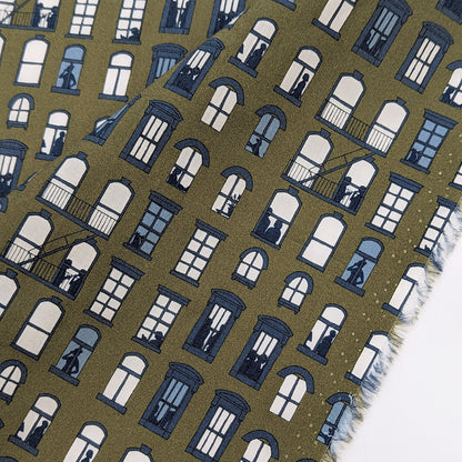 ◆輸入　リバティ　LIBERTY　タナローン　East Village B　イーストヴィレッジ　モスグリーン　約130×50cm