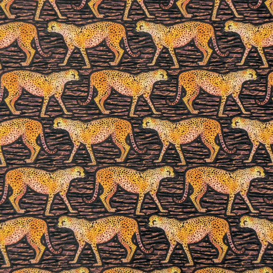 リバティ・ファブリックス　タナローン　MEET THE CHEETAHS　ミート・ザ・チーターズ　約108×50cm