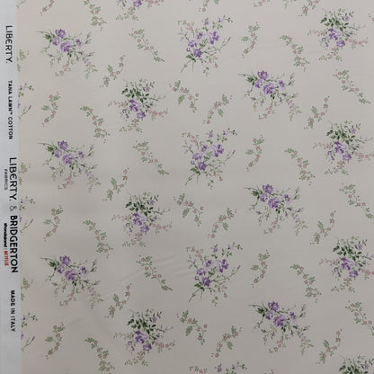 リバティ・ファブリックス　タナローン　GARDEN BLOOMS　ガーデン・ブルームス　パープル　約130×50cm
