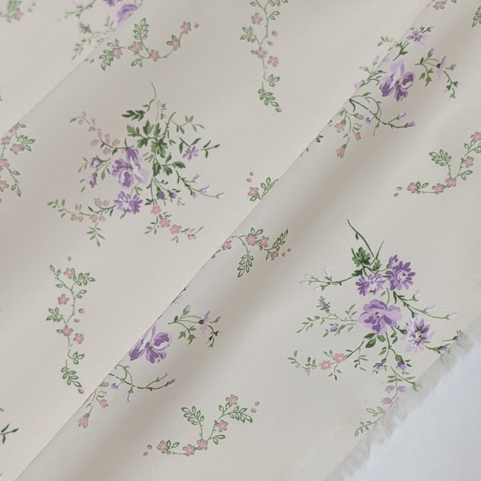 リバティ・ファブリックス　タナローン　GARDEN BLOOMS　ガーデン・ブルームス　パープル　約130×50cm