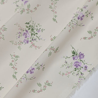 リバティ・ファブリックス　タナローン　GARDEN BLOOMS　ガーデン・ブルームス　パープル　約130×50cm