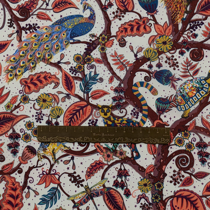 リバティ・ファブリックス　タナローン　Tree of Liberty　ツリー・オブ・リバティ　白地　約108×50cm