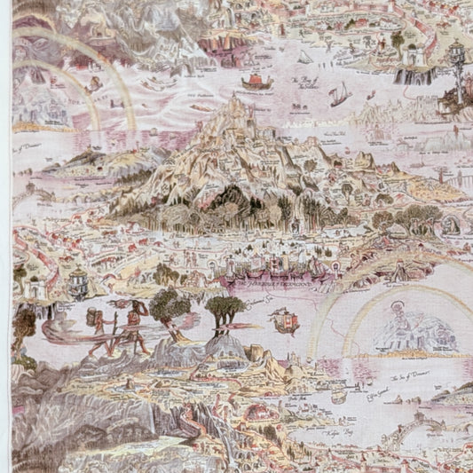 リバティ・ファブリックス　国産フランダースリネン生地　Story Island　ストーリーアイランド　約125×50cm