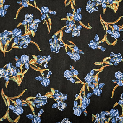 リバティ・ファブリックス　イタリア製　タナローン　French Iris　フレンチ・アイリス　約108×50cm
