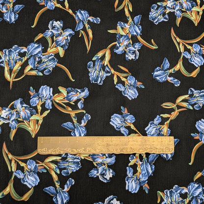 リバティ・ファブリックス　イタリア製　タナローン　French Iris　フレンチ・アイリス　約108×50cm