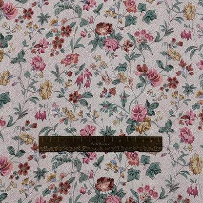 リバティ・ファブリックス　イタリア製　タナローン　Isolde　イゾルデ　レッド　約108×50cm