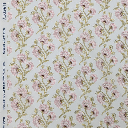 リバティ・ファブリックス　イタリア製　タナローン　Needlepoint　ニードルポイント　ピンク　約108×50cm
