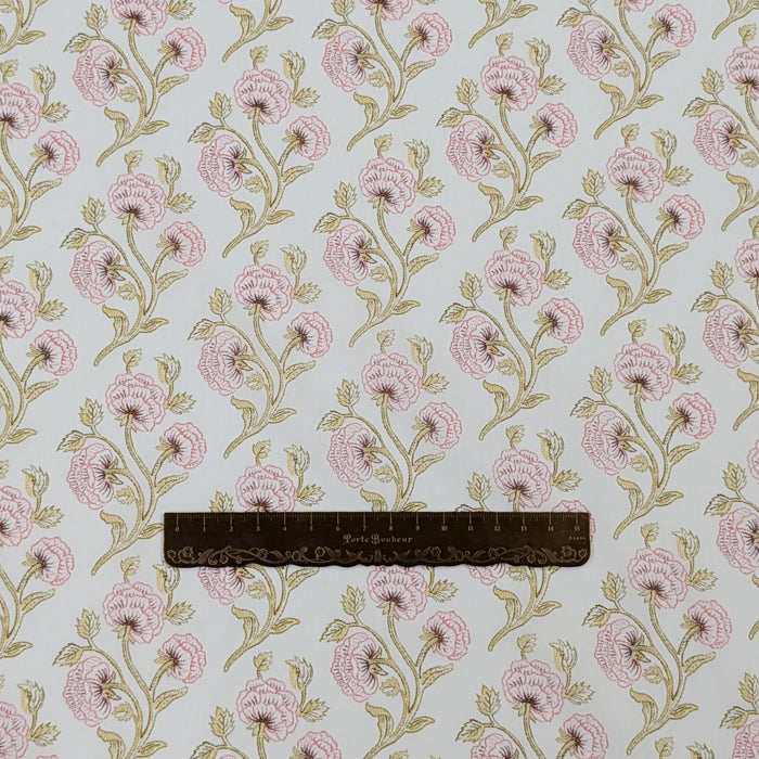 リバティ・ファブリックス　イタリア製　タナローン　Needlepoint　ニードルポイント　ピンク　約108×50cm