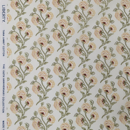 リバティ・ファブリックス　イタリア製　タナローン　Needlepoint　ニードルポイント　イエロー　約108×50cm