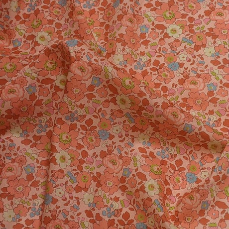 ◆輸入　リバティ　LIBERTY　タナローン　Betsy A　ベッツィ　コーラルピンク　約130×50cm
