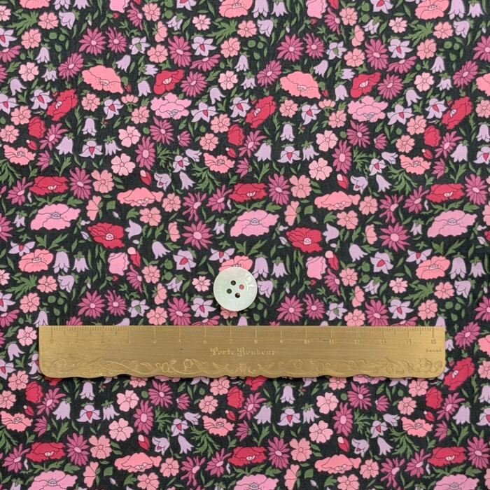 説明欄確認要◆輸入　リバティ　LIBERTY　ピカデリーポプリン　Poppy Forest　ポピー・フォレスト　ピンク　約145×50cm