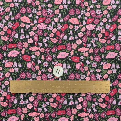 説明欄確認要◆輸入　リバティ　LIBERTY　ピカデリーポプリン　Poppy Forest　ポピー・フォレスト　ピンク　約145×50cm
