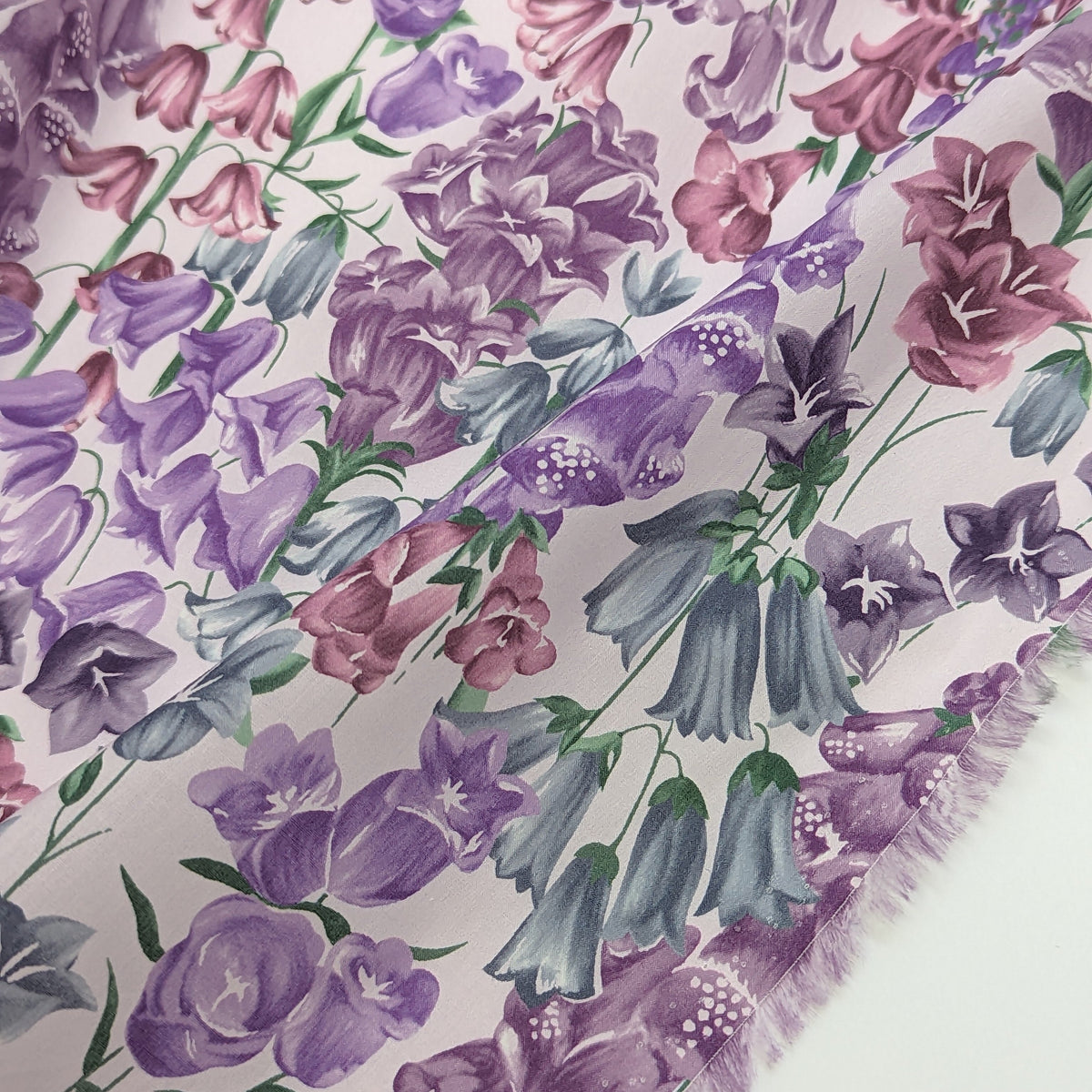 ◆輸入　リバティ　LIBERTY　タナローン　Birkbeck Bluebells X　バークベックブルーベル　パープル　約130×50cm
