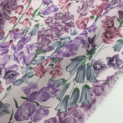 ◆輸入　リバティ　LIBERTY　タナローン　Birkbeck Bluebells X　バークベックブルーベル　パープル　約130×50cm