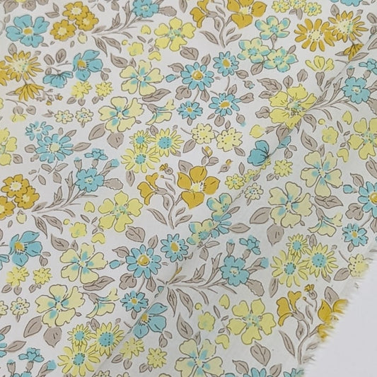 リバティ・ファブリックス　タナローン　Annabella　アナベラ　イエローグリーン　約108×50cm