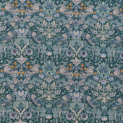 ◆輸入　リバティ　LIBERTY　タナローン　Strawberry Thief Turquoise  ★　ストロベリーシーフ　ターコイズ　約130×50cm