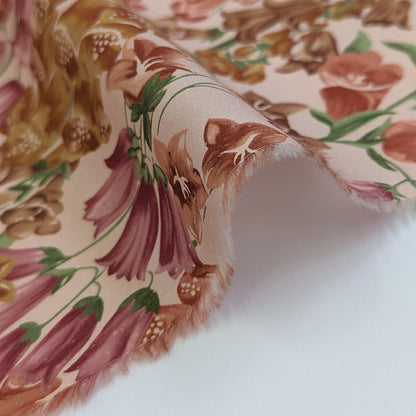 ◆輸入　リバティ　LIBERTY　タナローン　Birkbeck Bluebells Z　バークベックブルーベル　ブラウン　約130×50cm