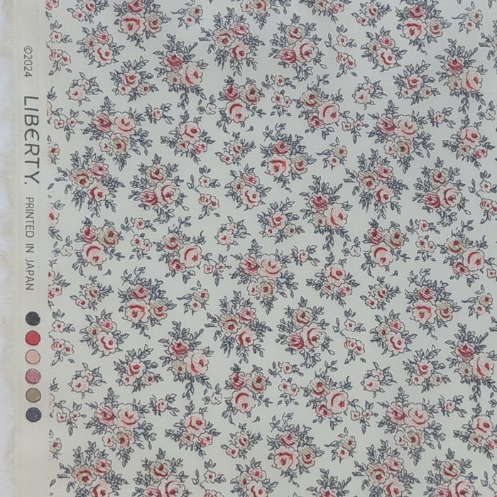 ★HHF別注★LIBERTY リバティプリント 国産タナローン　Aby Bouquet　アビー ブーケ　約108×50cm