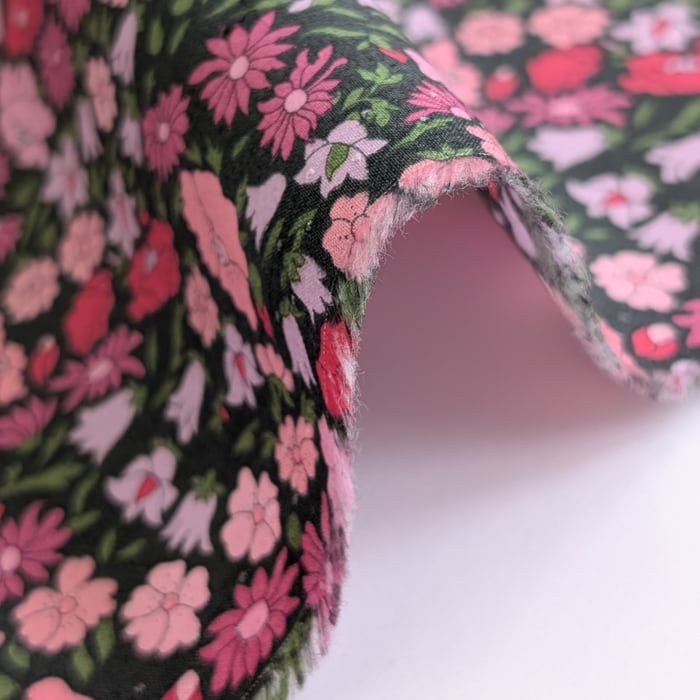 説明欄確認要◆輸入　リバティ　LIBERTY　ピカデリーポプリン　Poppy Forest　ポピー・フォレスト　ピンク　約145×50cm