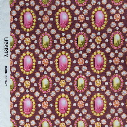 ◆輸入　リバティ　LIBERTY　タナローン　Tiara Wine Red　ティアラ　ワインレッド　約130×50cm