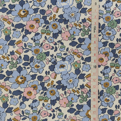 ◆輸入　リバティ　LIBERTY　タナローン　Betsy　ベッツィ　デニムブルー　約130×50cm