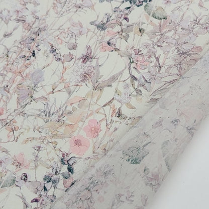 リバティ・ファブリックス　タナローン　Wild Flowers　ワイルド・フラワーズ　パウダーカラー　約108×50cm