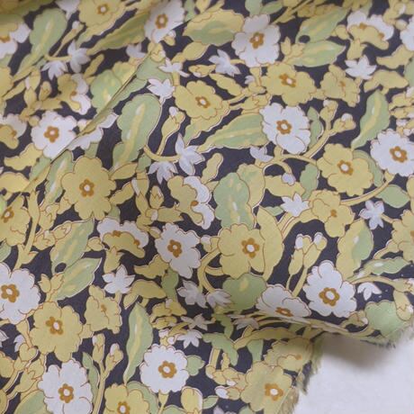 ◆輸入　リバティ　LIBERTY　タナローン　Primrose Path C　プリムローズパス　C　イエロー/ネイビー　約130×50cm
