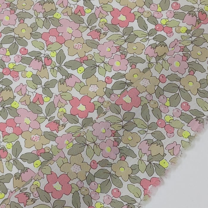 リバティ・ファブリックス　タナローン　Betsy Berry　ベッツィ・ベリー　イエローネオン　約108×50cm