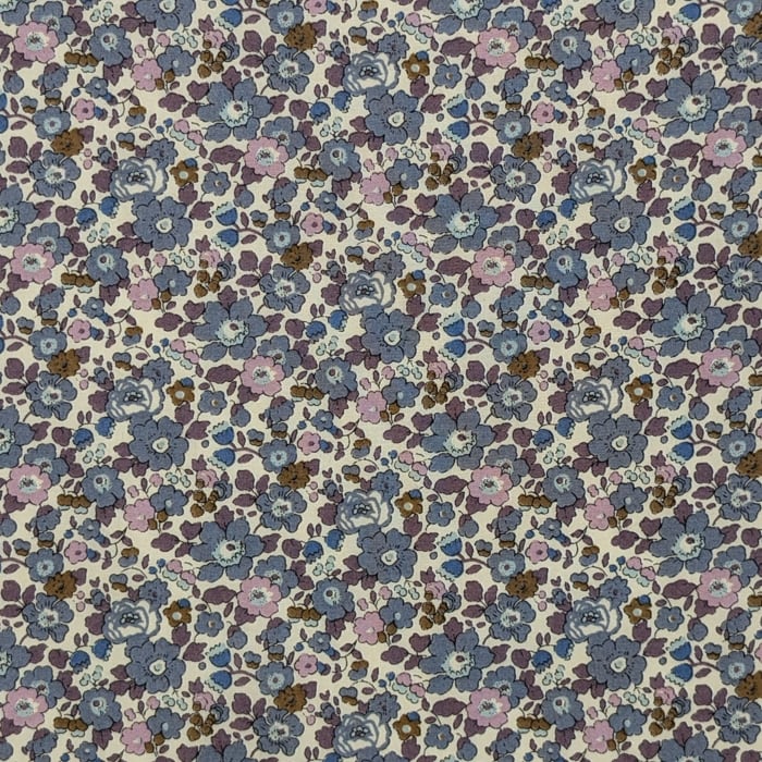 ◆輸入　リバティ　LIBERTY　タナローン　Betsy Ann　ベッツィ アン　ブルーグレー　約130×50cm