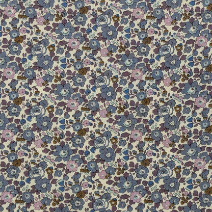 ◆輸入　リバティ　LIBERTY　タナローン　Betsy Ann　ベッツィ アン　ブルーグレー　約130×50cm