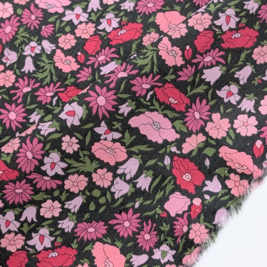 説明欄確認要◆輸入　リバティ　LIBERTY　ピカデリーポプリン　Poppy Forest　ポピー・フォレスト　ピンク　約145×50cm