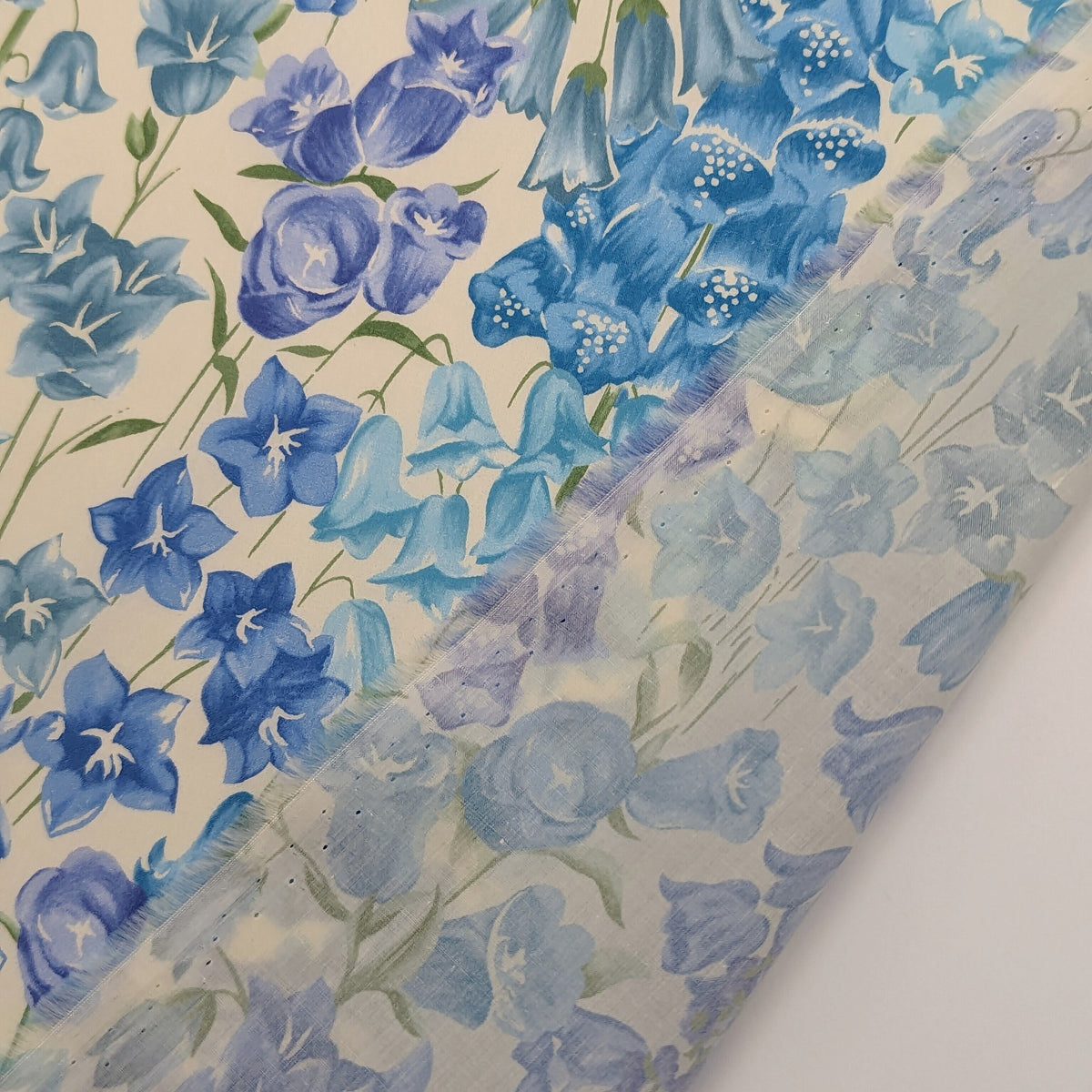 ◆輸入　リバティ　LIBERTY　タナローン　Birkbeck Bluebells Y　バークベックブルーベル　ブルー　約130×50cm