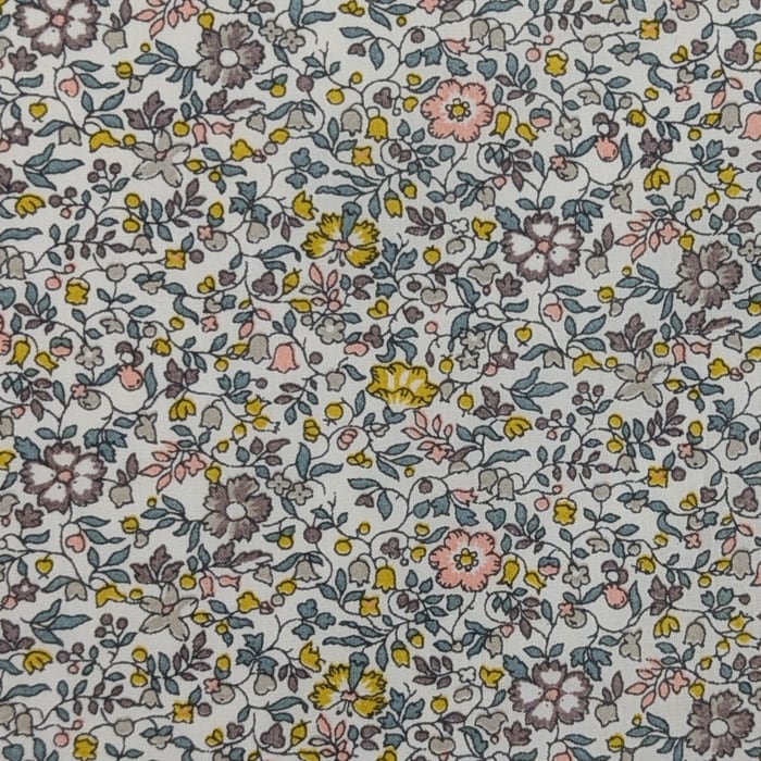 ◆輸入　リバティ　LIBERTY　タナローン　Katie and Millie　ケイティアンドミリー　イエロー＆グレー　約130×50cm (コピー)